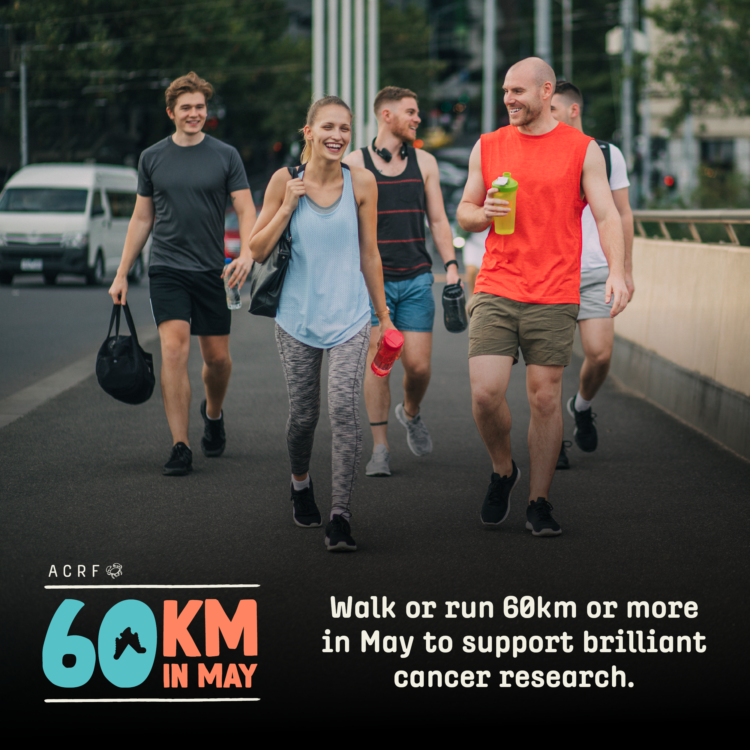 60km in May Workplace Social Tile 5