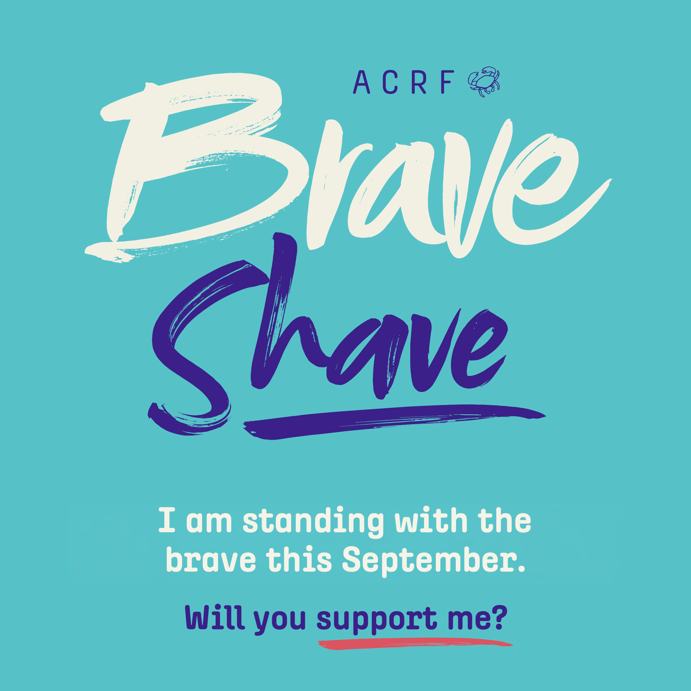 Brave Shave Tile – Show Your Support