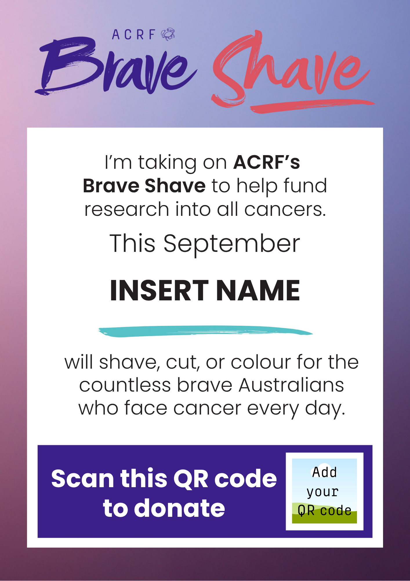Brave Shave Individual Poster